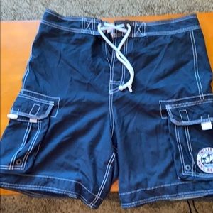 Men’s XL Hollister blue swim trunks
